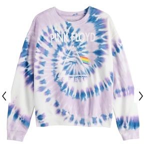 Juniors' Pink Floyd Tie-Dyed Sweatshirt